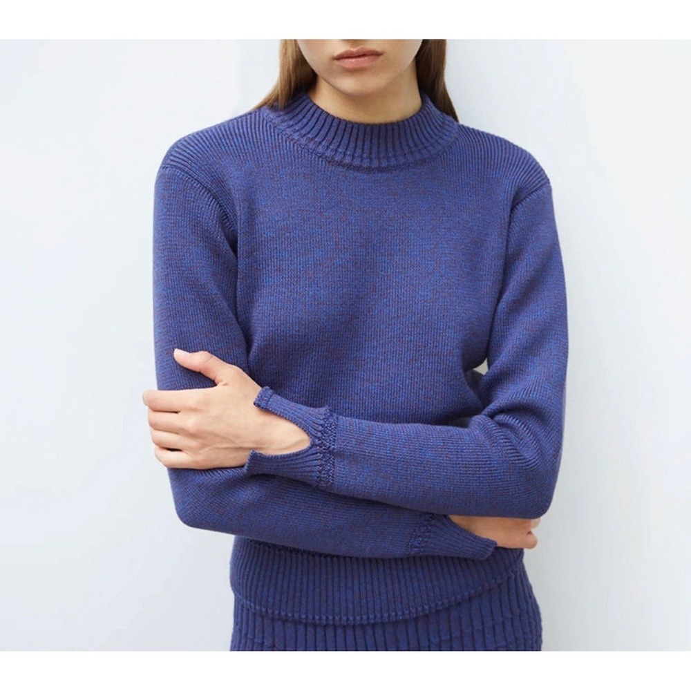 Women's Molli France wool cobalt blue tresor sweater medium